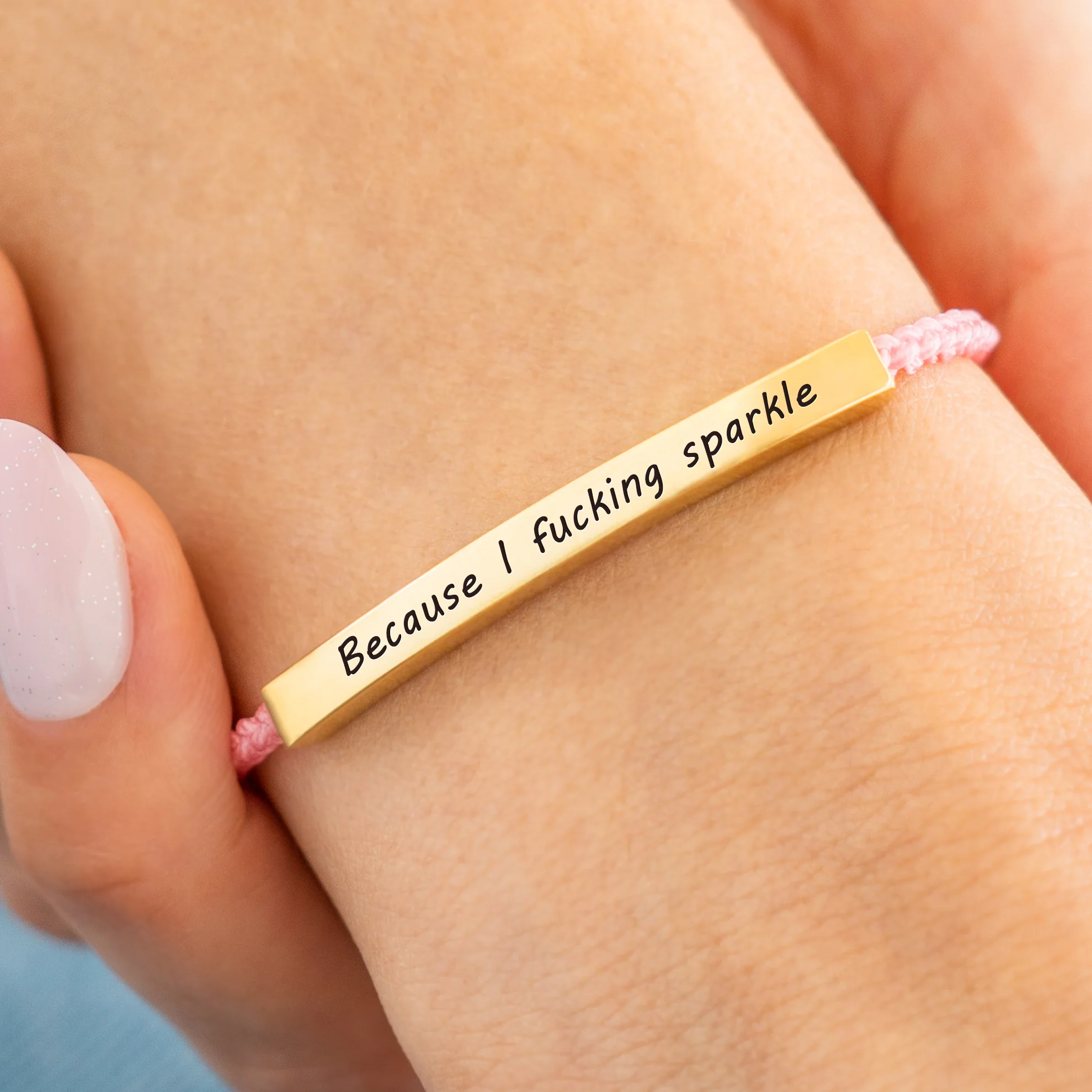 Because I F♥cking Sparkle Inspire Bracelet