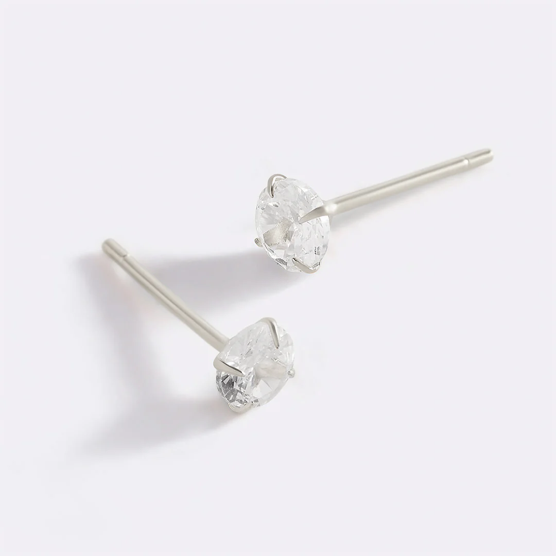 4mm Classic Solitaire Studs