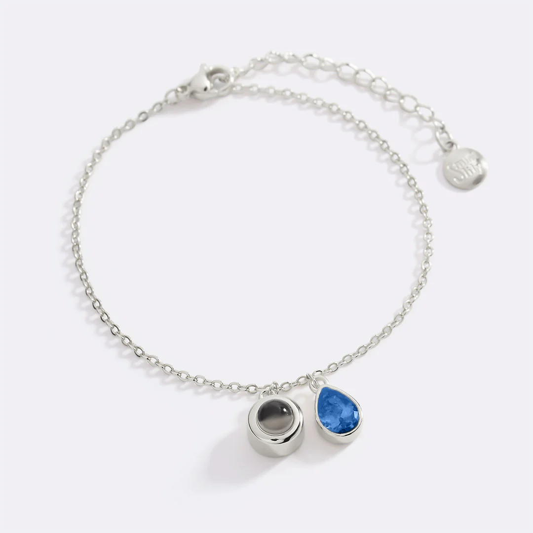 Birthstone Photo Bracelet