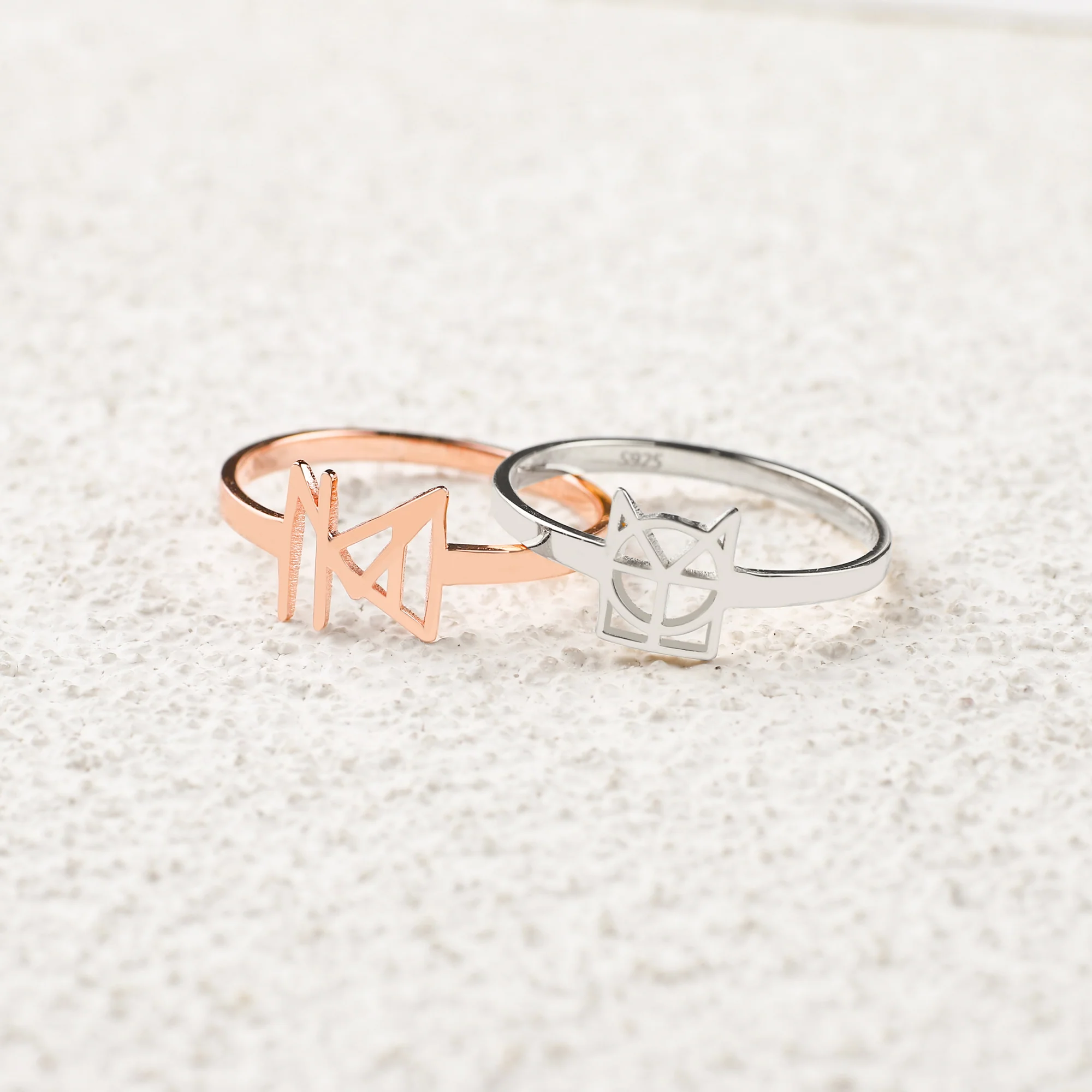 Monogram Name Ring