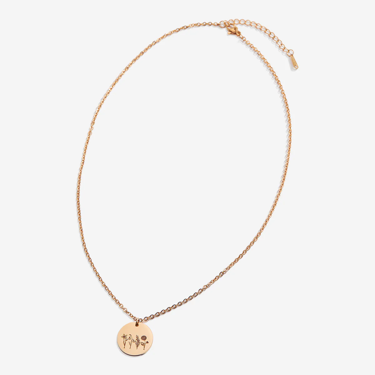 Birth Flower Bouquet Necklace