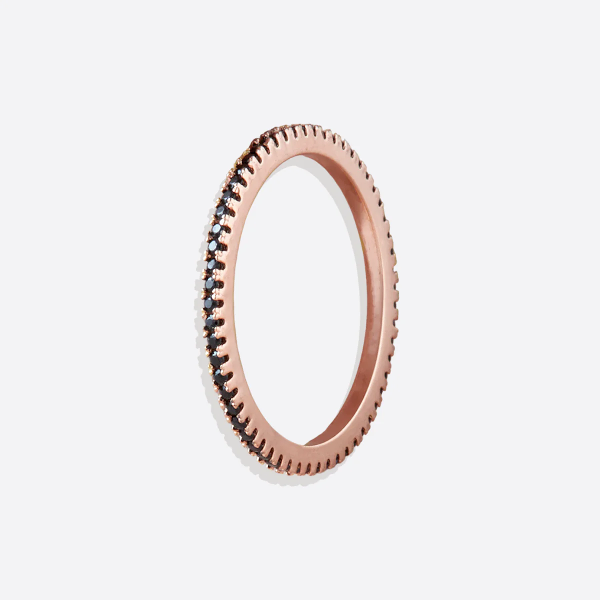 Black Diamond Eternity Stacking Ring