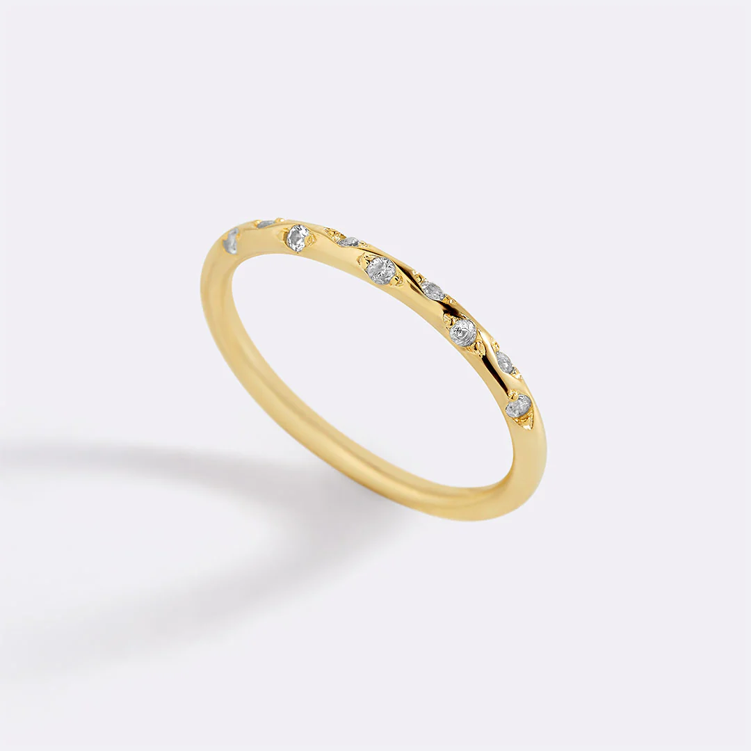 Dainty Constellation Birthstone Ring