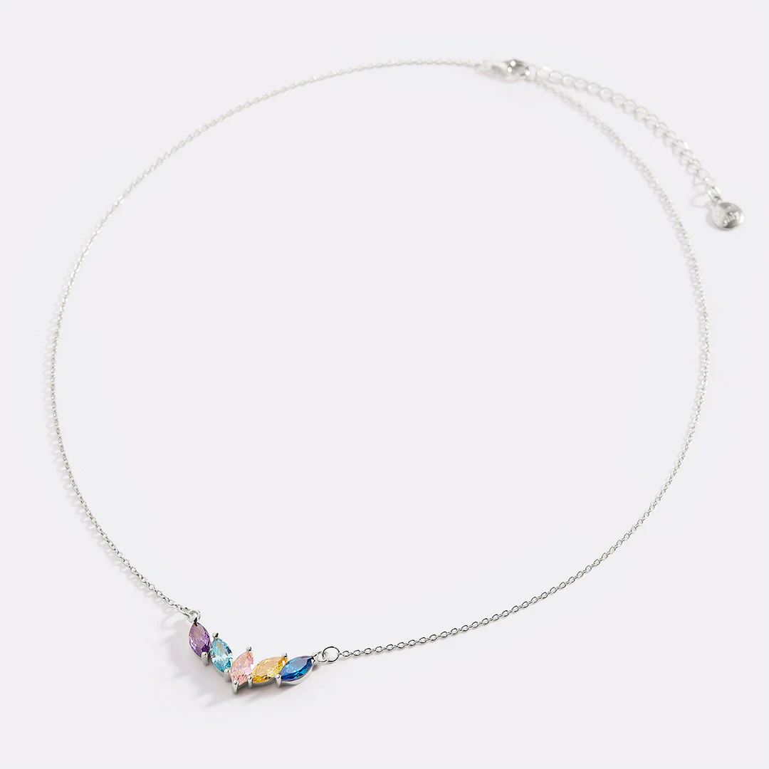 Elegant Family Birthstone Necklace
