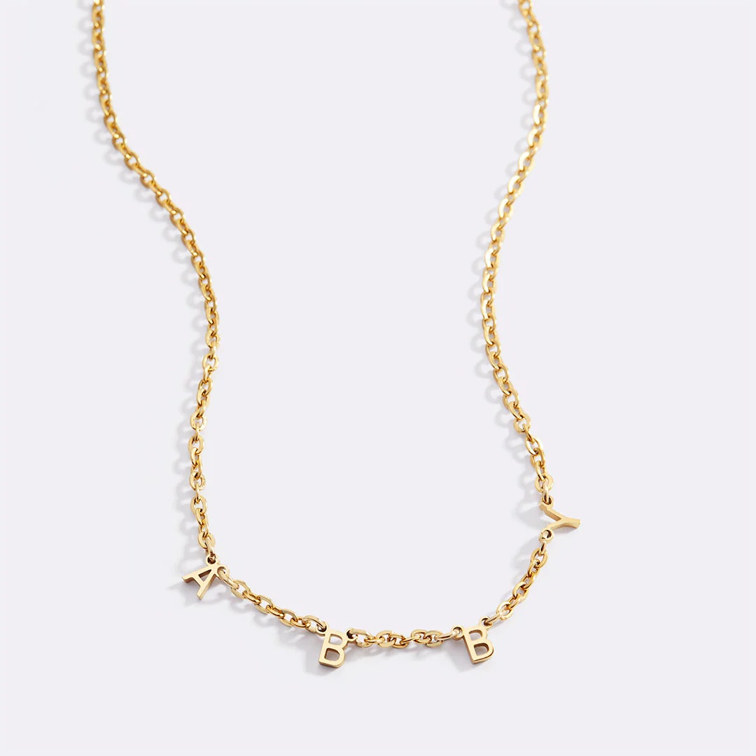 Personalized Minimalist Letter Necklace