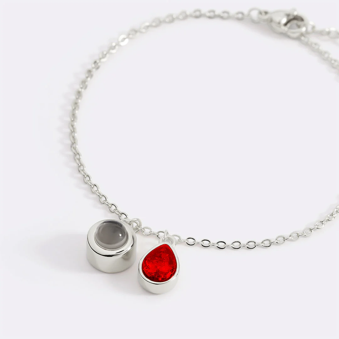 Birthstone Photo Bracelet