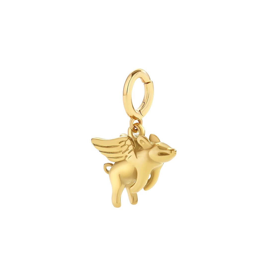 Flying Pig Charm