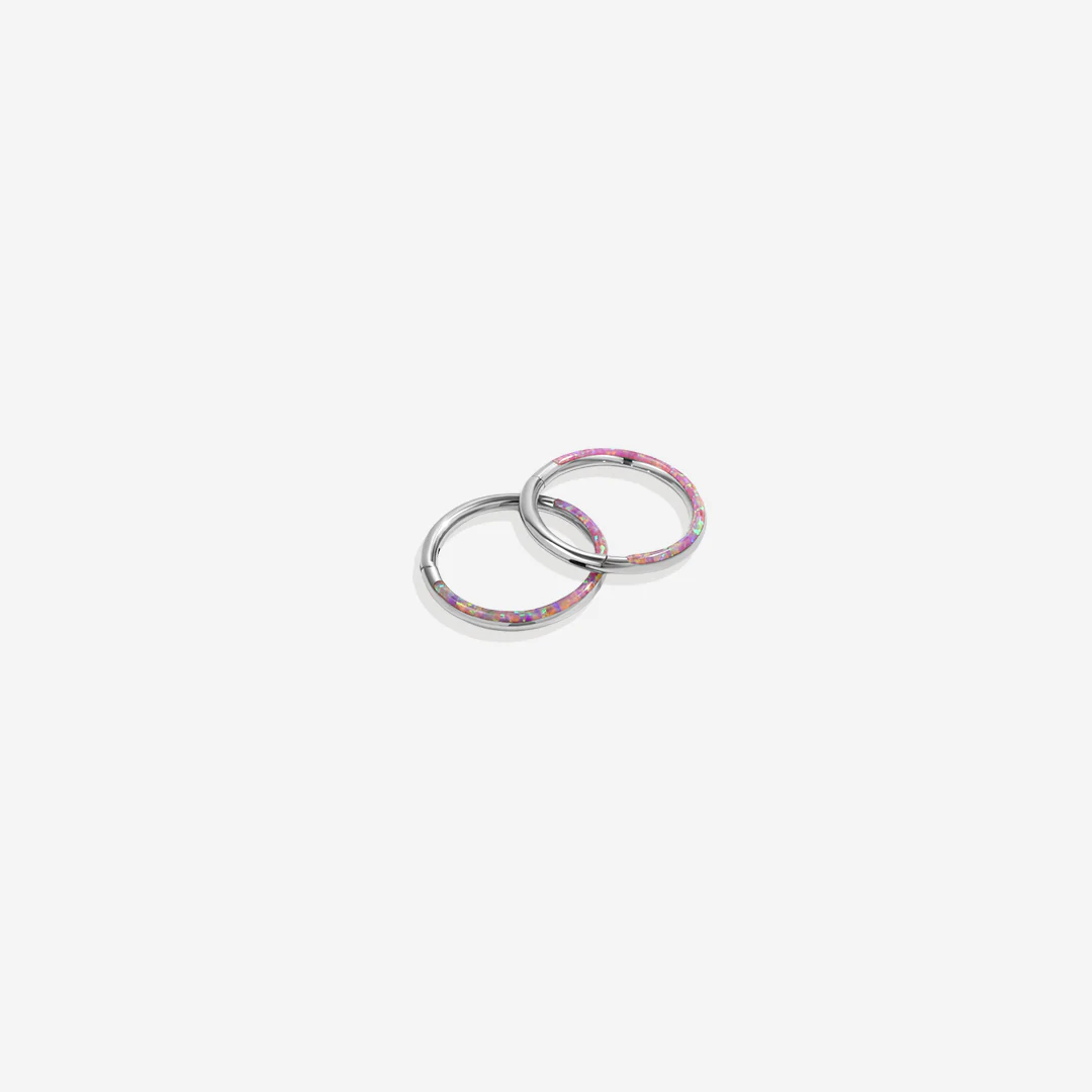 Magical Iridescent Clicker Hoops | 18g