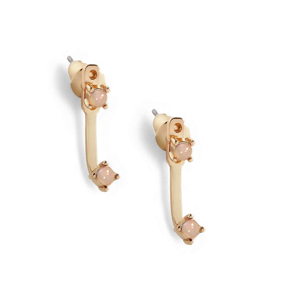 Birthstone Drop Ear Jacket Earrings