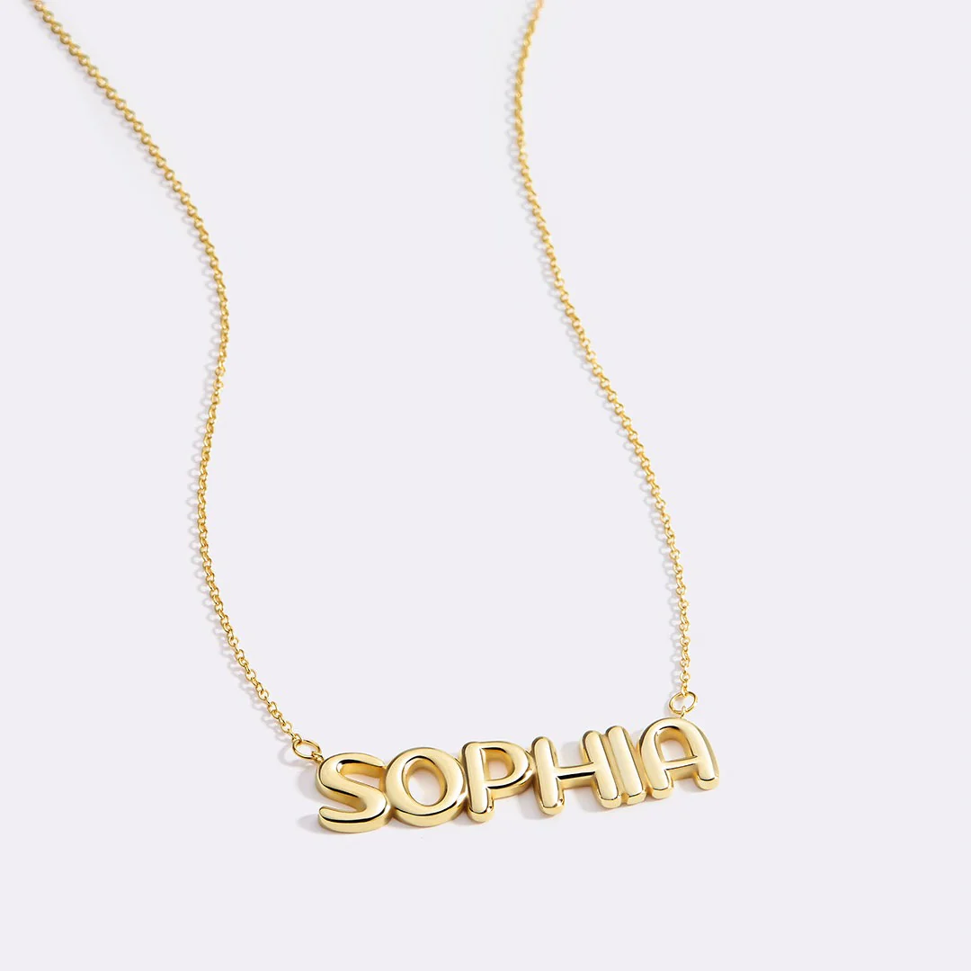 Balloon Name Necklace