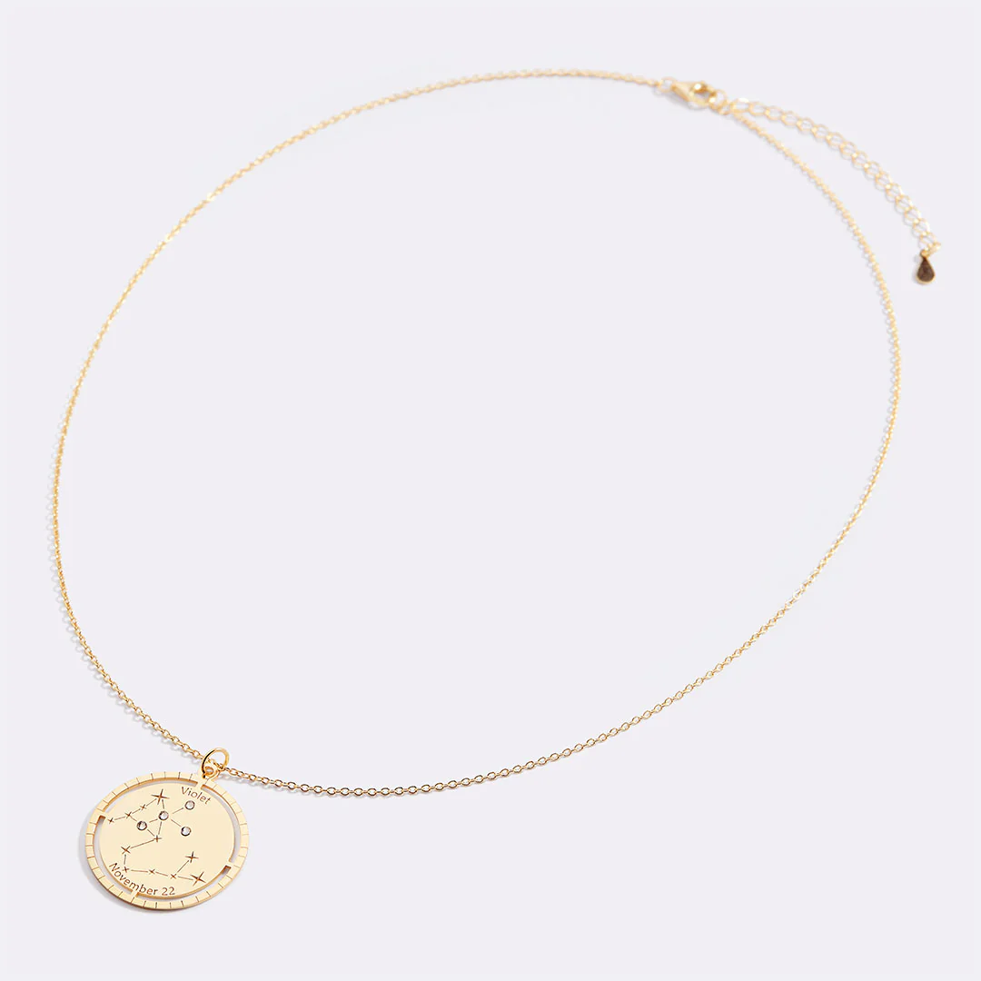 Personalized Constellation Pendant Necklace