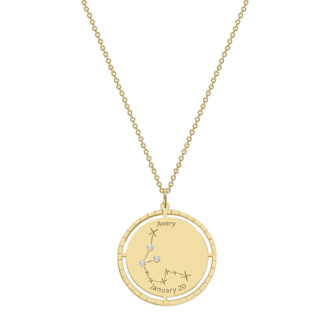 Personalized Constellation Pendant Necklace