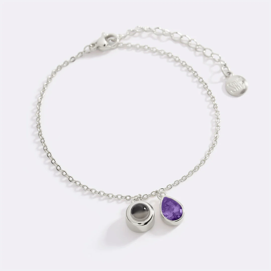 Birthstone Photo Bracelet