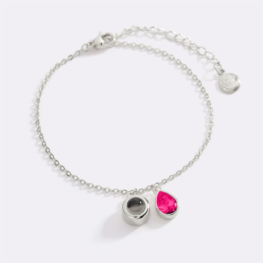 Birthstone Photo Bracelet