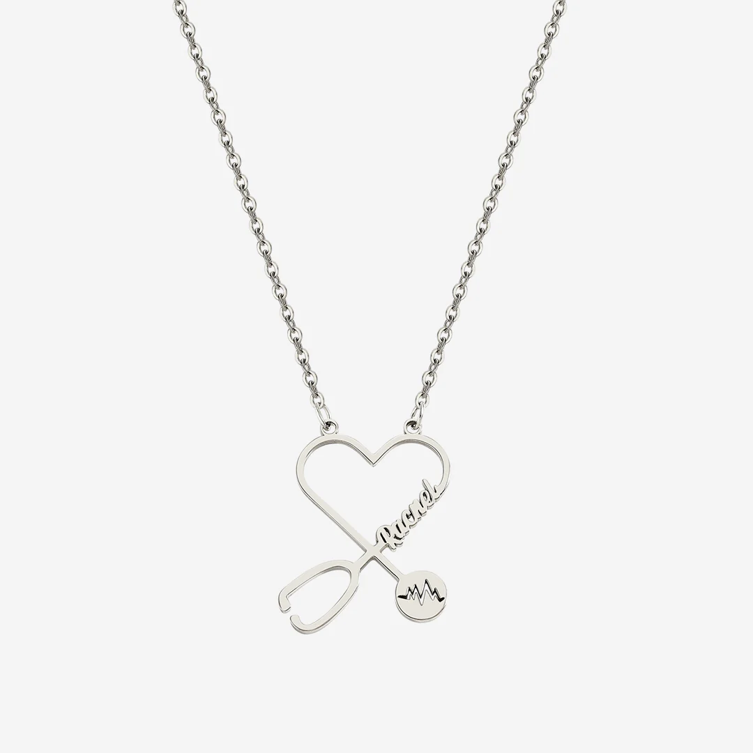 Stethosope Name Necklace