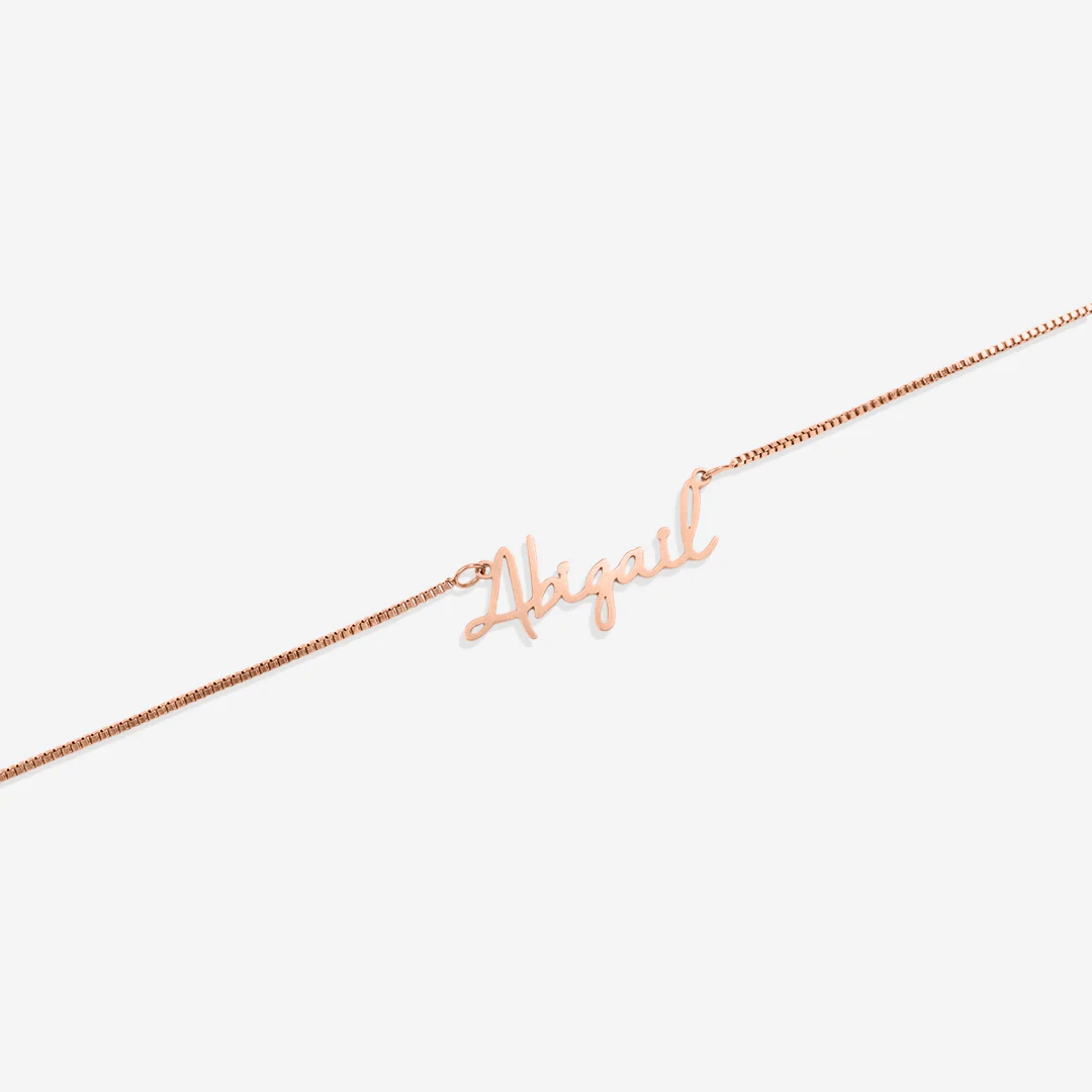 Fairy Name Necklace with Box Chain