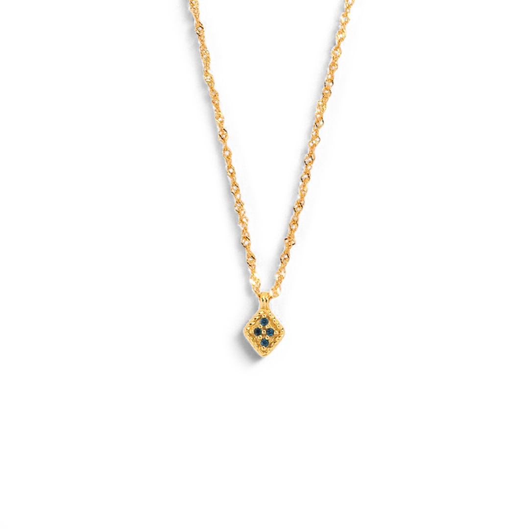 Dainty Birthstone Kite Necklace