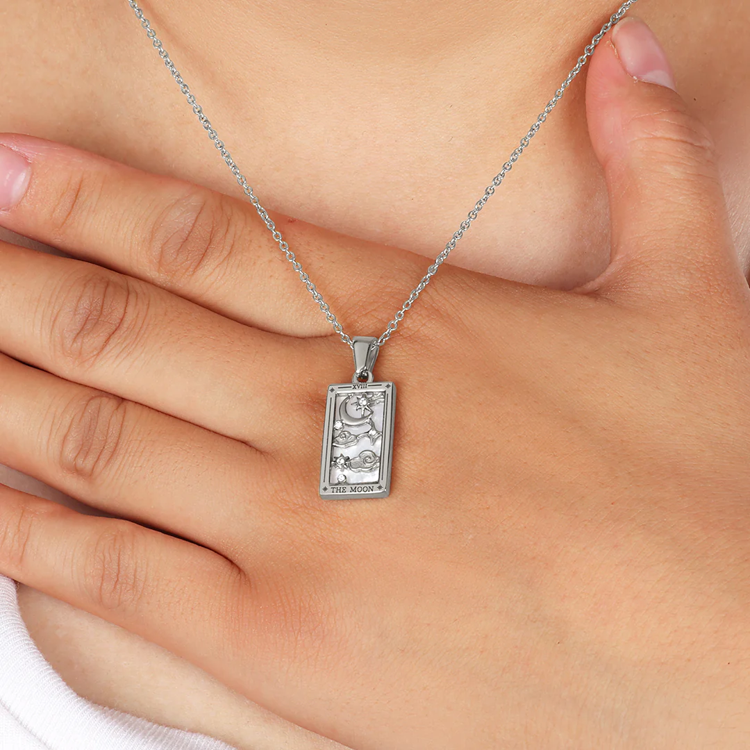 The Moon Tarot Necklace