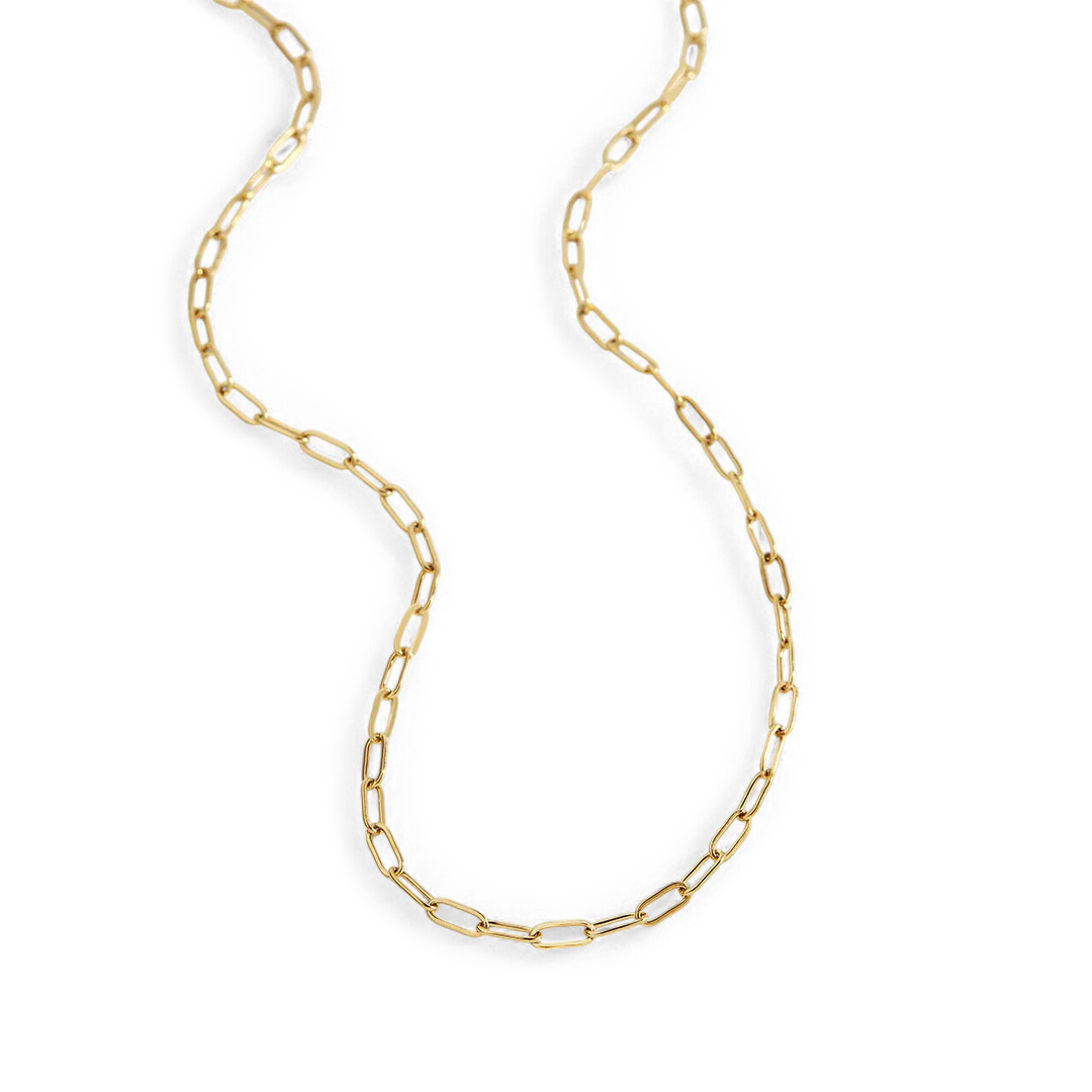 Thin Paperclip Necklace