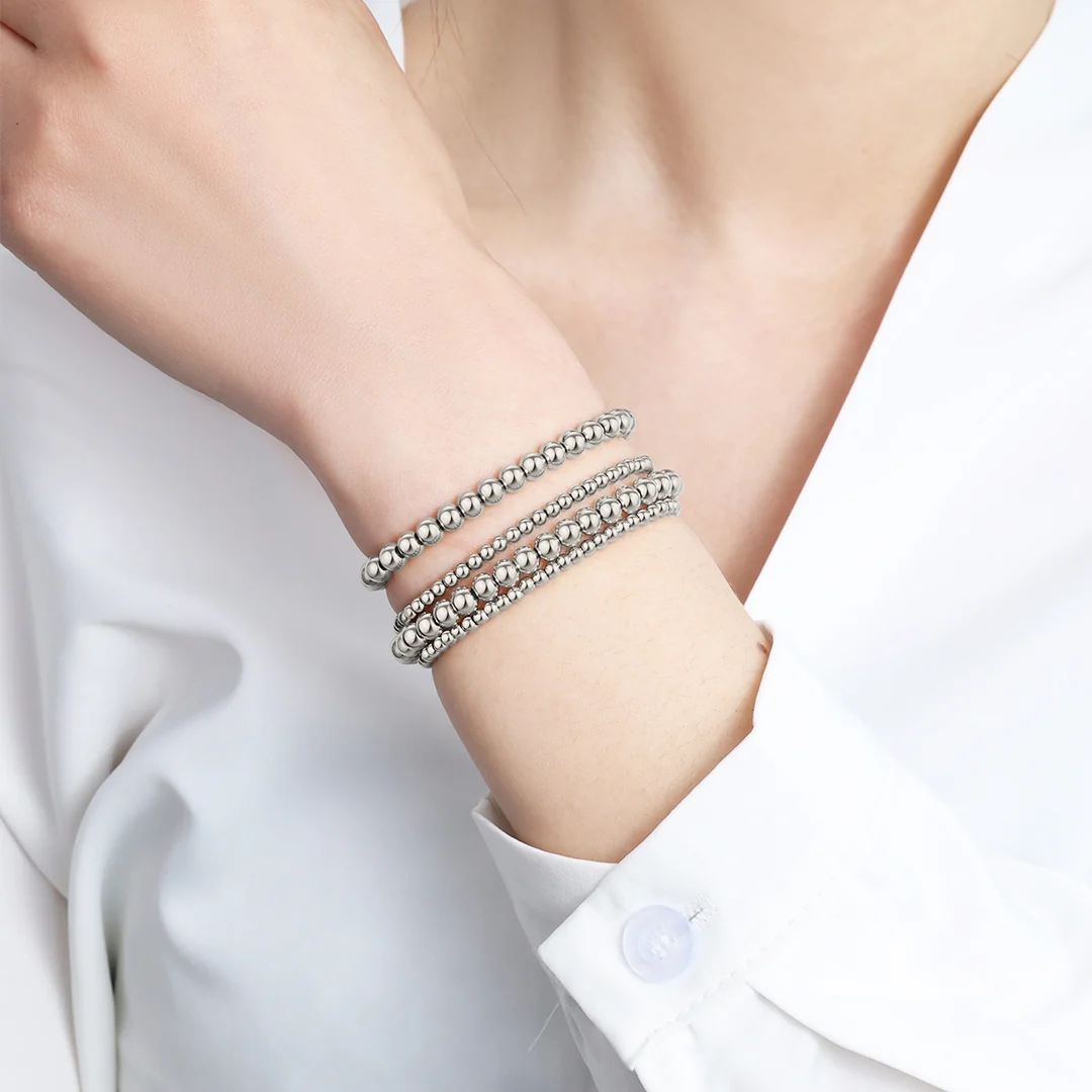 3mm & 5mm Beaded Bracelet Stacking Set