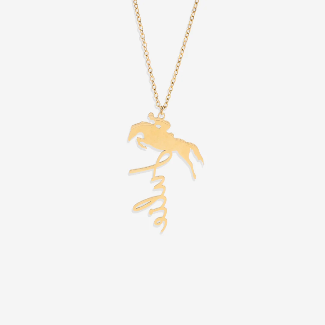 Equestrian Name Necklace