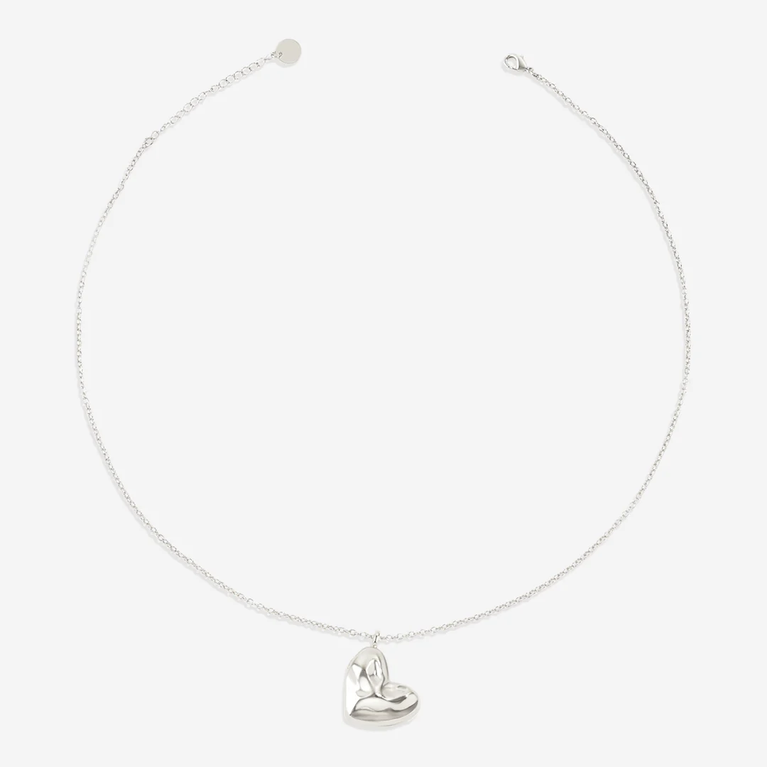 Handmade Hammered Heart Photo Locket Necklace