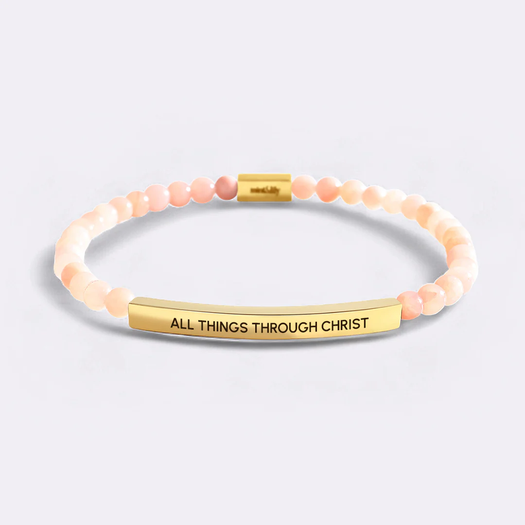 All Things Through Christ Beaded Inspire Bracelet