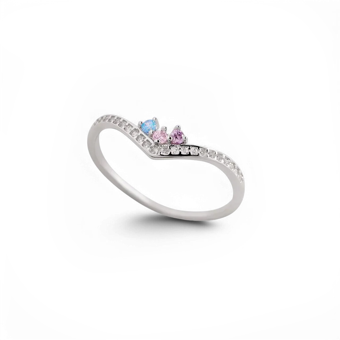 Personalized Venus Birthstone Ring