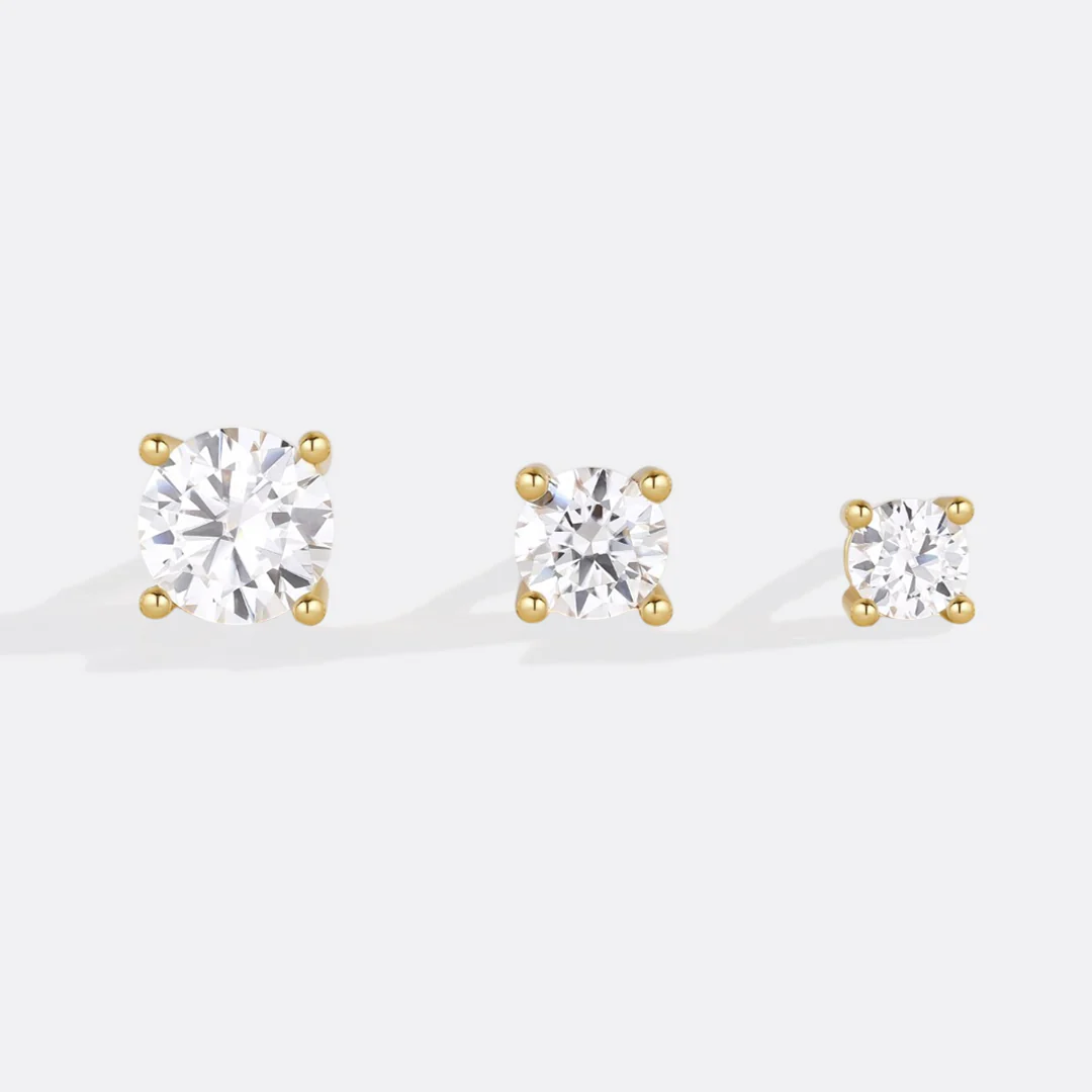 Classic Diamond Stud Earrings