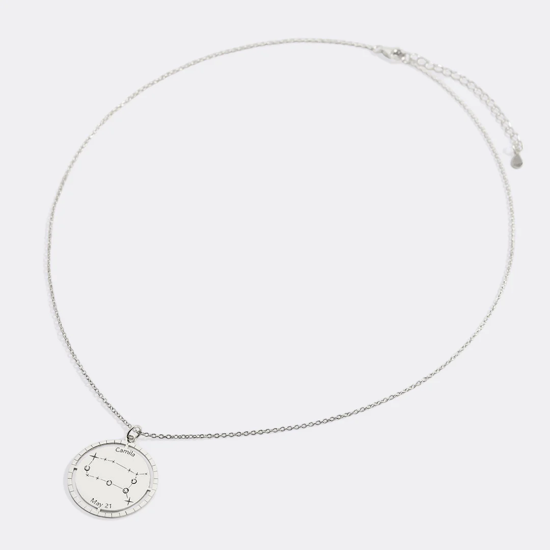 Personalized Constellation Pendant Necklace