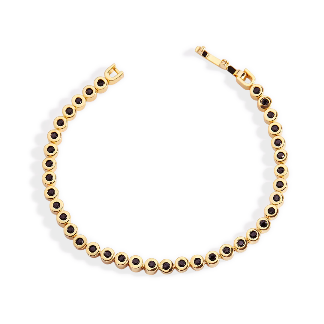 Black Gemstone Bracelet