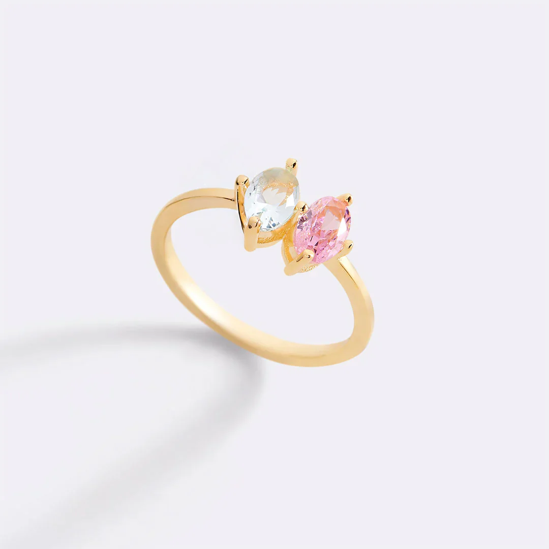 Birthstone Marquis-Cut Ring