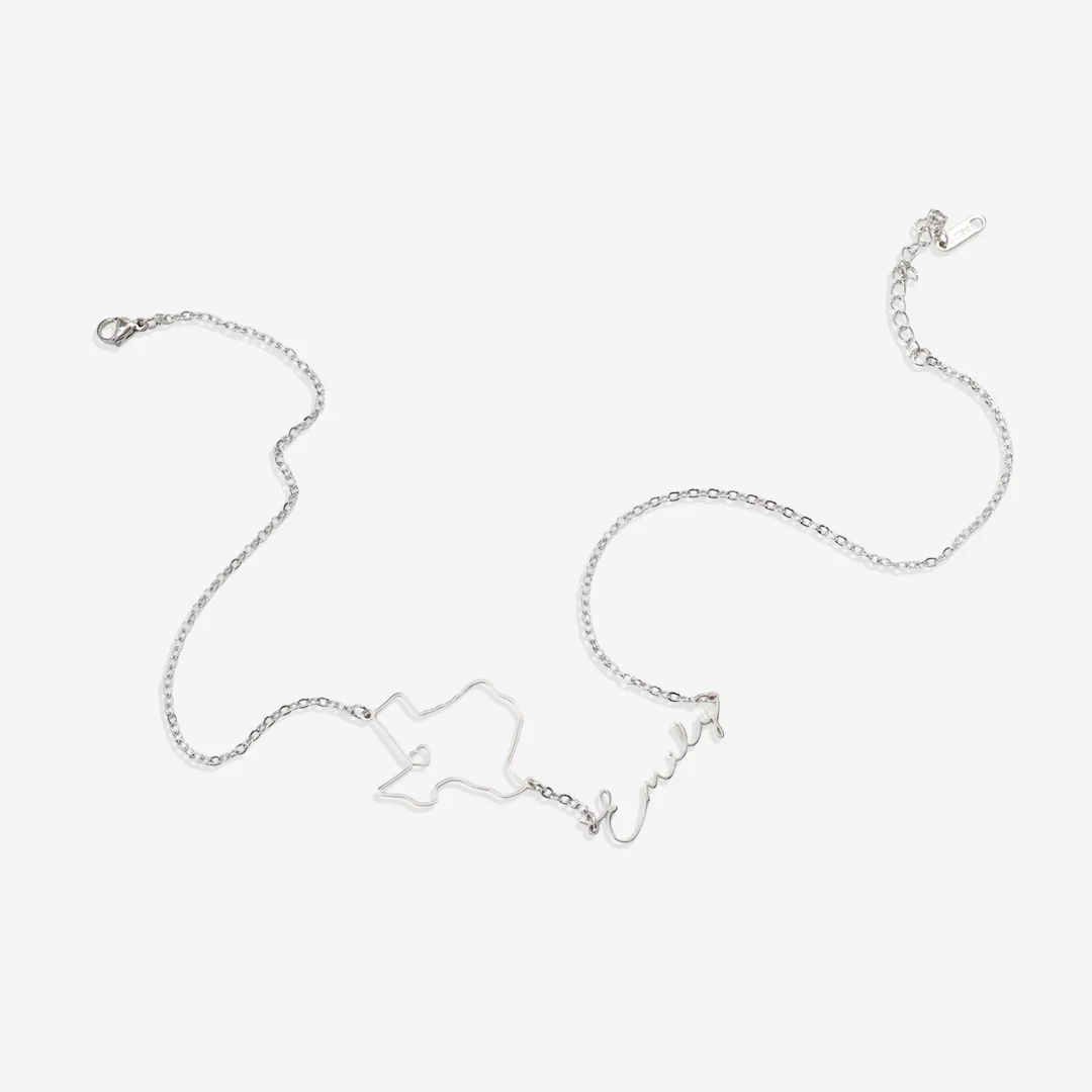 State Pride Name Necklace