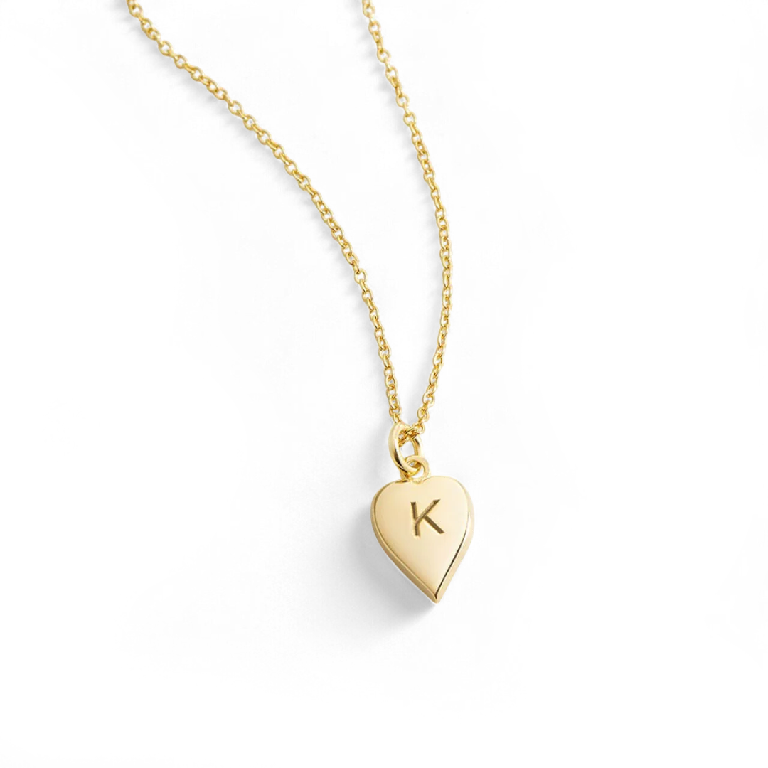 Coeur Stacking Initial Charm Necklace