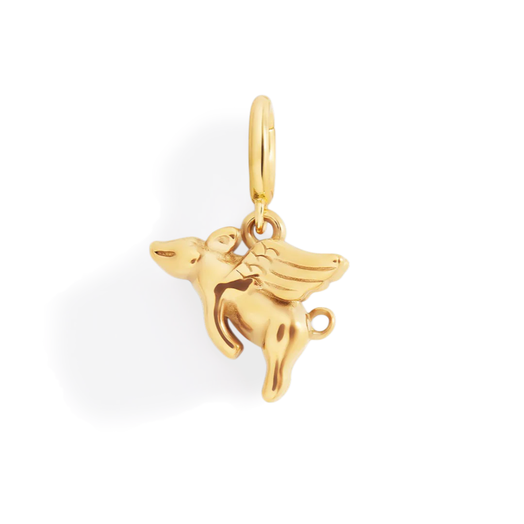Flying Pig Charm