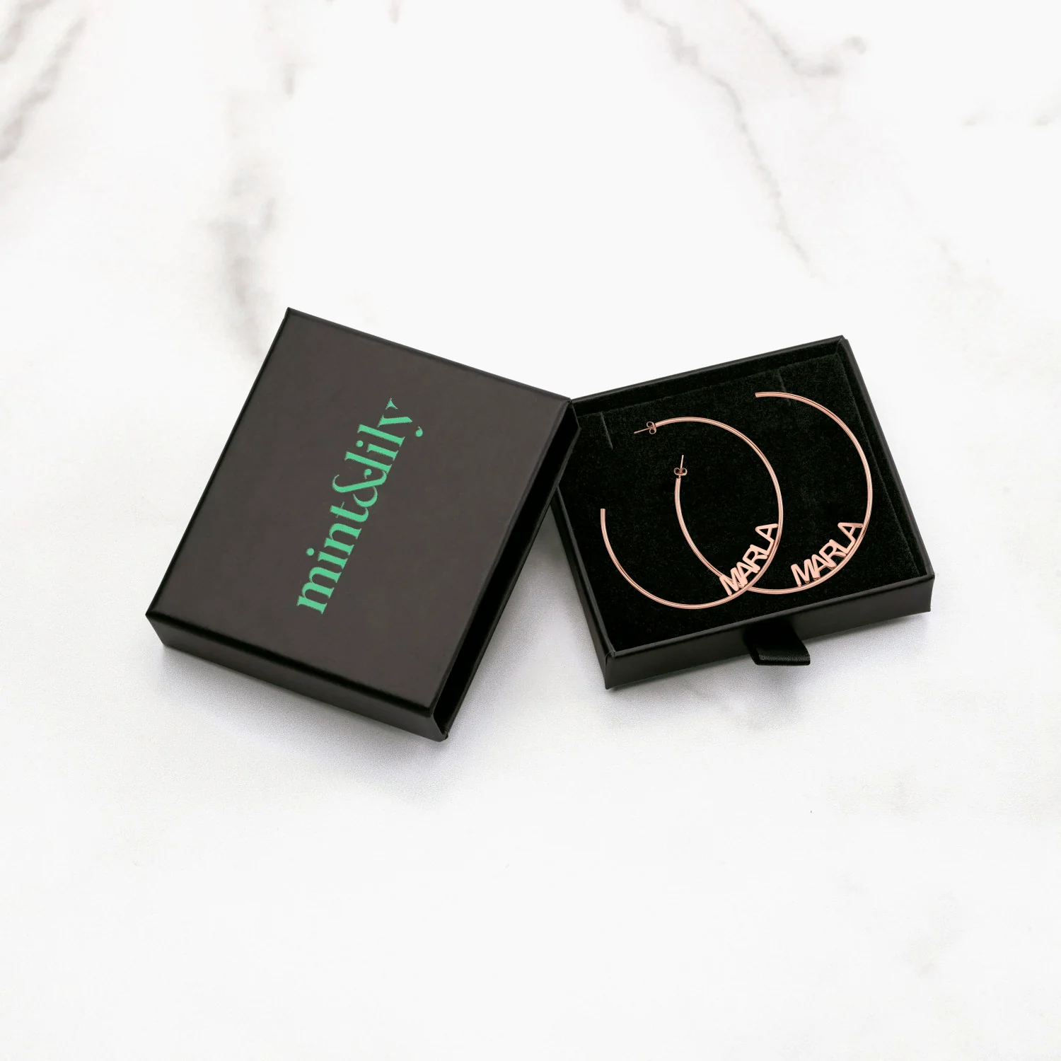 Personalized Name Hoop Earrings