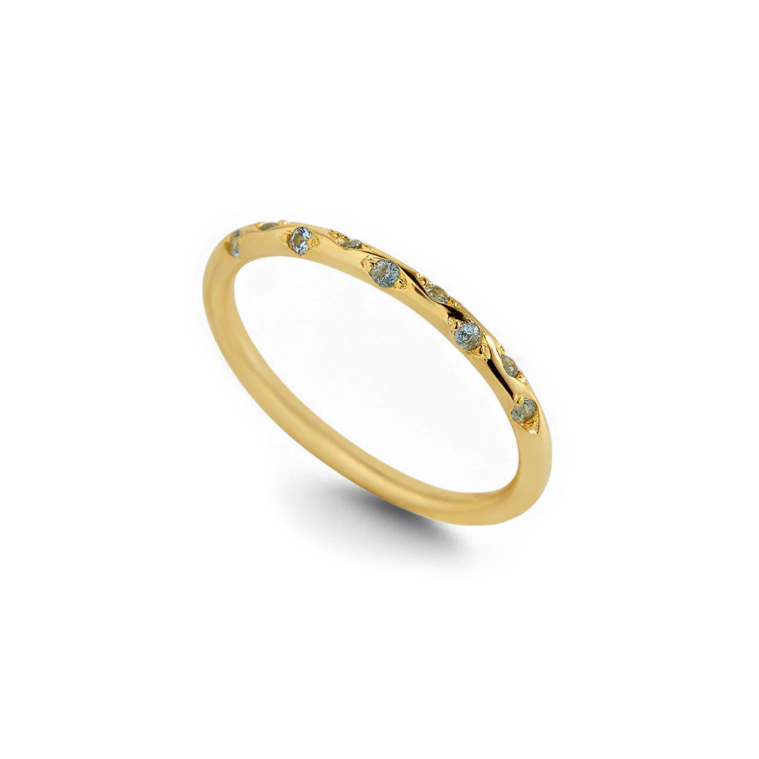 Dainty Constellation Birthstone Ring