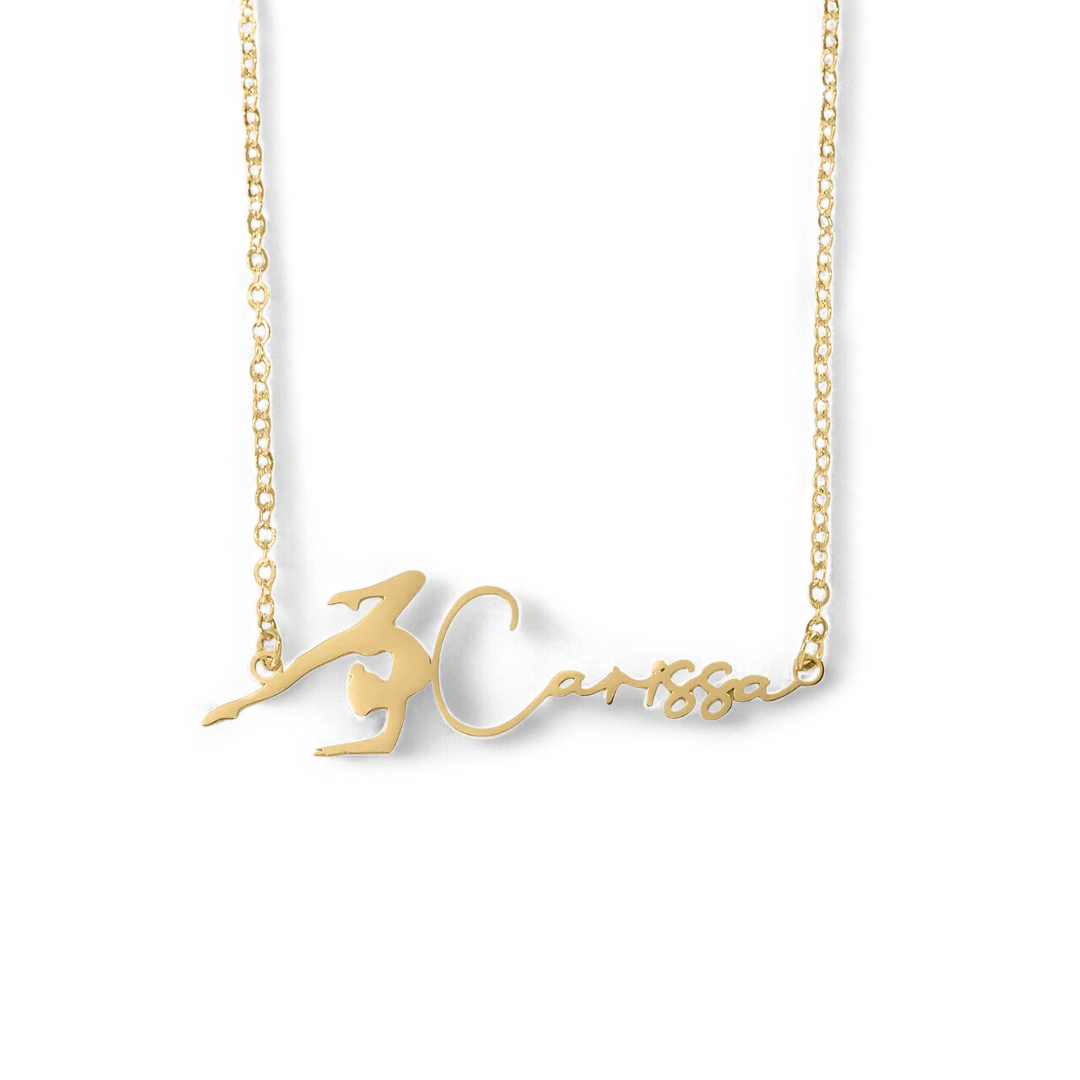 Personalized Gymnastics Necklace