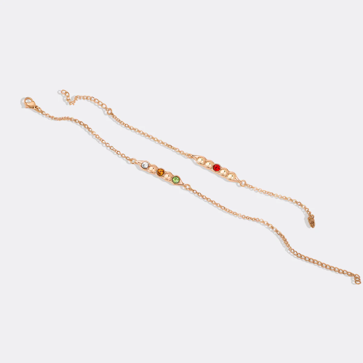 Peas in a Pod Birthstone Bracelet
