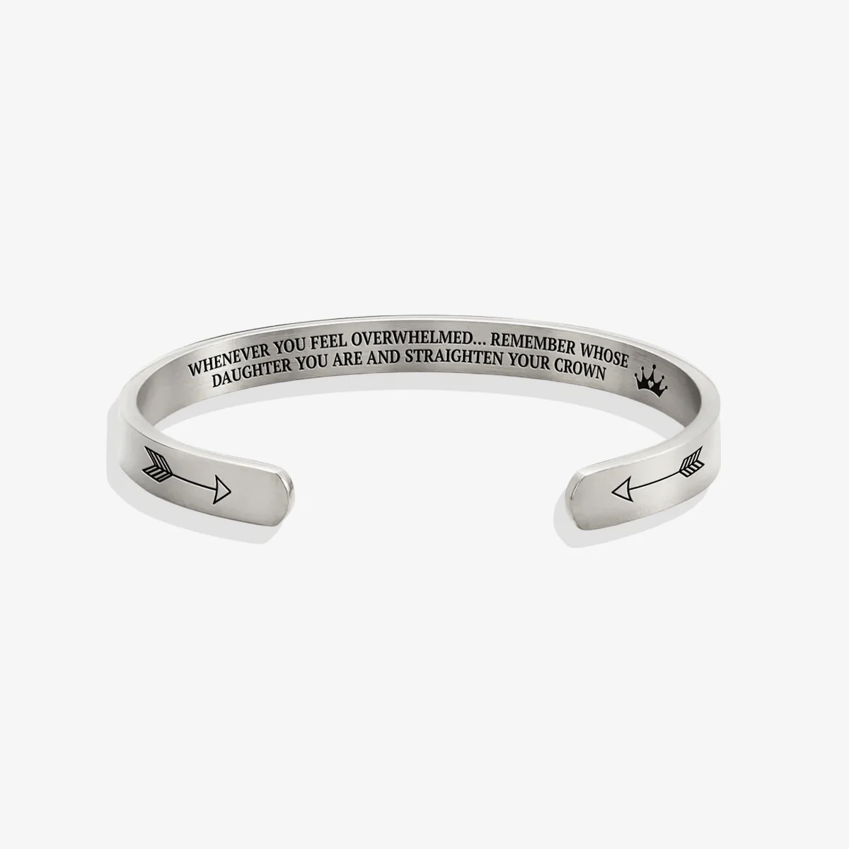 Remember Who You Are and Straighten Your Crown Personalizable Cuff Bracelet
