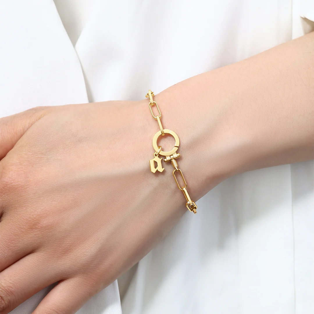 Old English Letter Charm