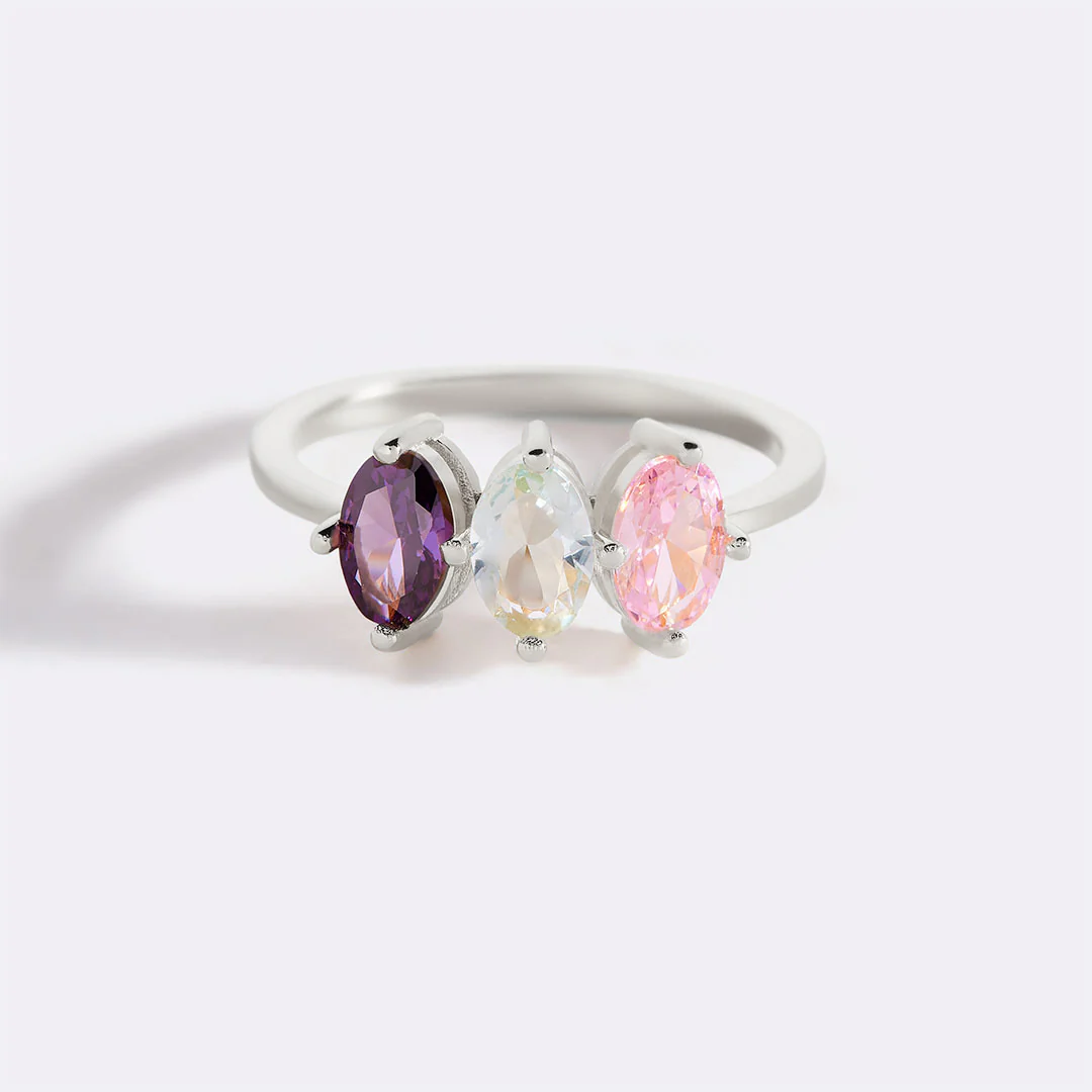 Birthstone Marquis-Cut Ring