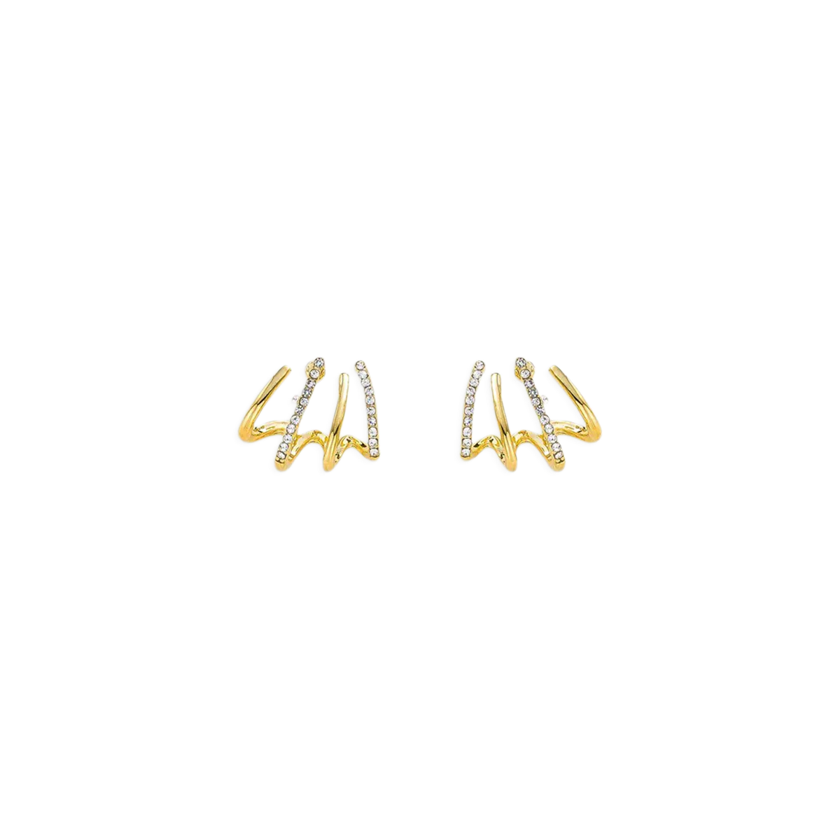 Claw Stud Wrap Earrings