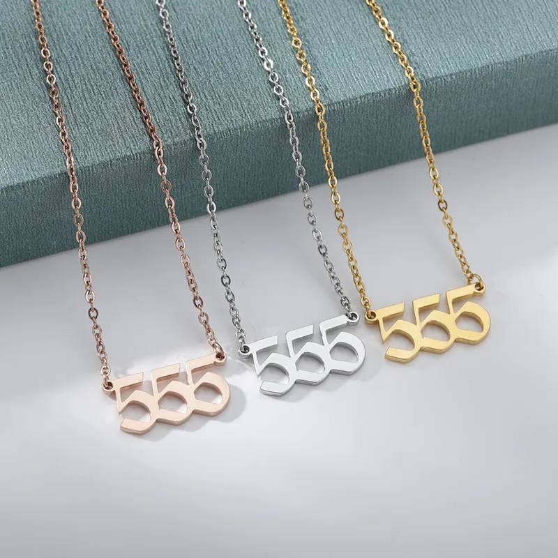 Dainty Angel Number Necklace