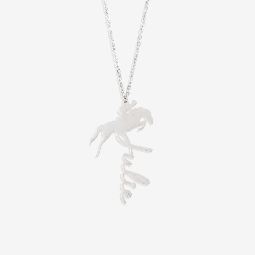 Equestrian Name Necklace