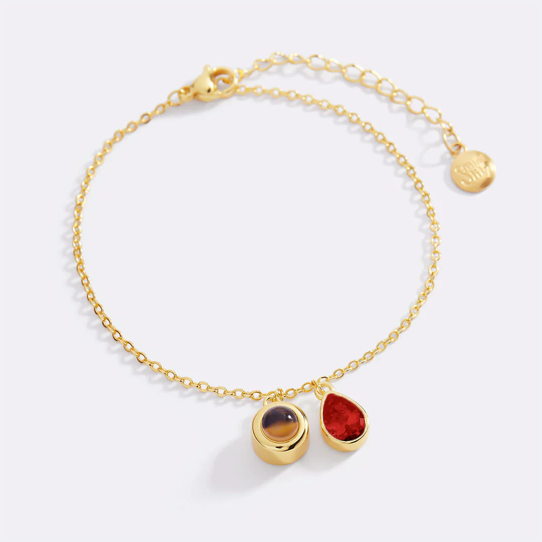 Birthstone Photo Bracelet
