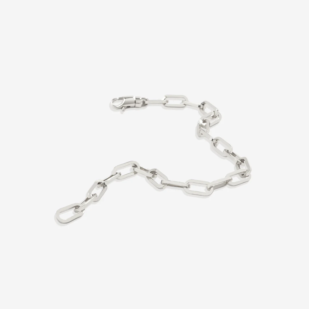 Open Link Paperclip Chain Bracelet