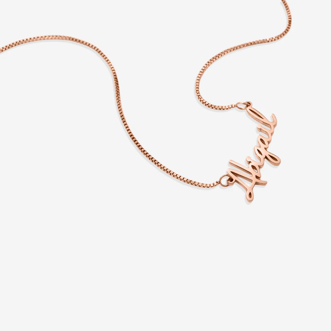 Fairy Name Necklace with Box Chain