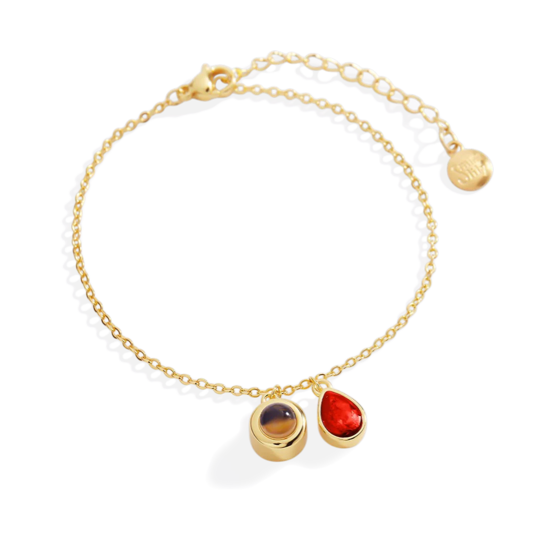 Birthstone Photo Bracelet