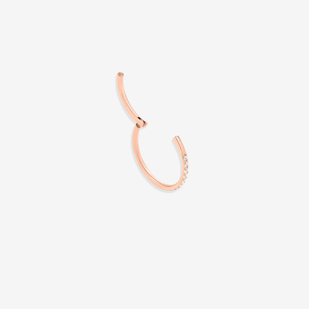 Eternity Crystal Cartilage Hoop Earrings | 16g